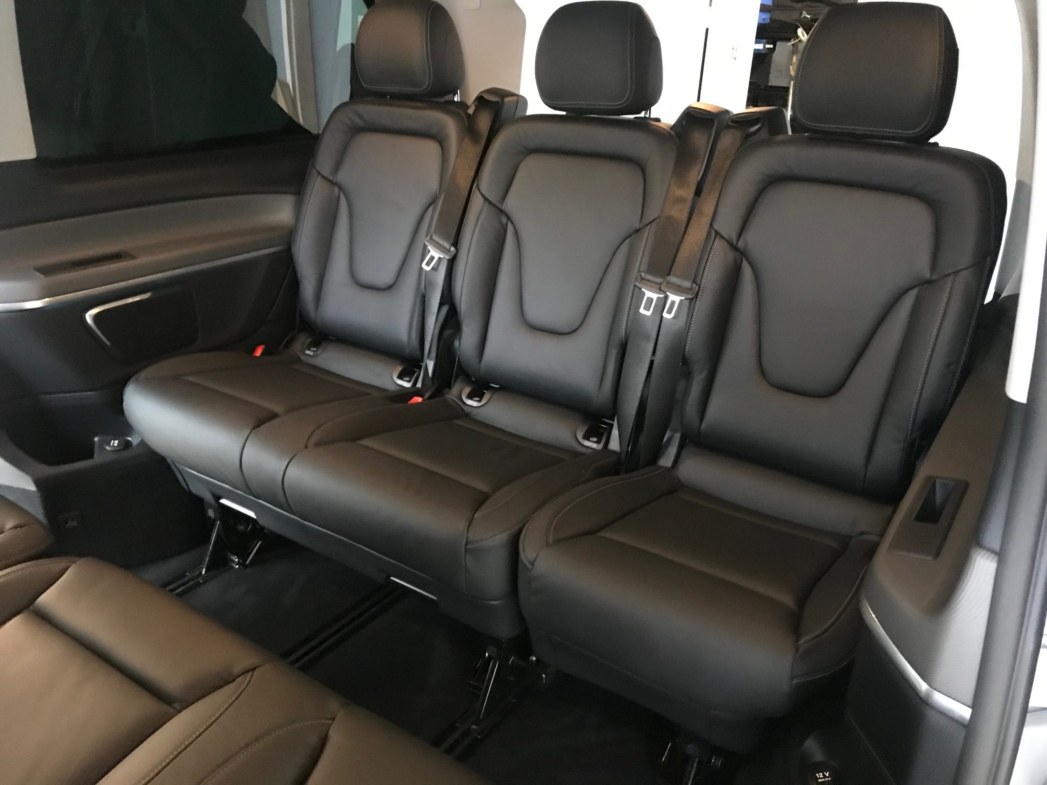 Mercedes V250 rear seating area